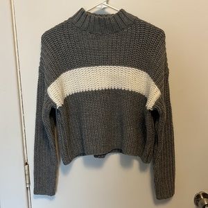 Crop knit sweater